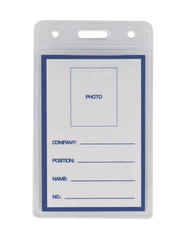 Бейдж-ідентифікатор вертикальний, пласт., 65х109мм, BM.5403 BUROMAX